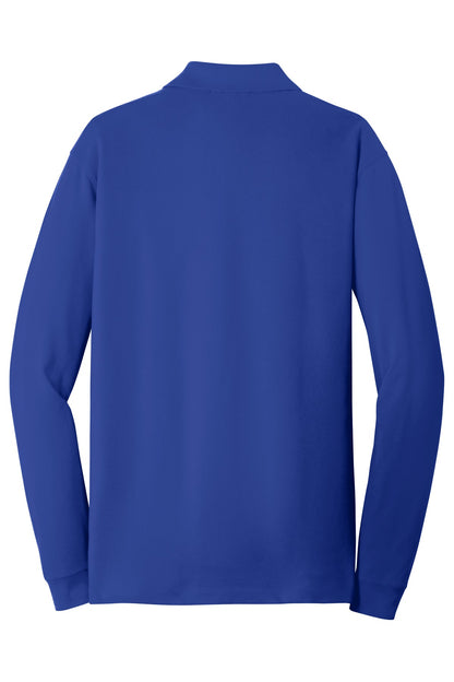 Port Authority EZCotton Long Sleeve Polo. K8000LS True Royal
