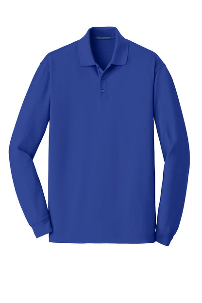 Port Authority EZCotton Long Sleeve Polo. K8000LS True Royal