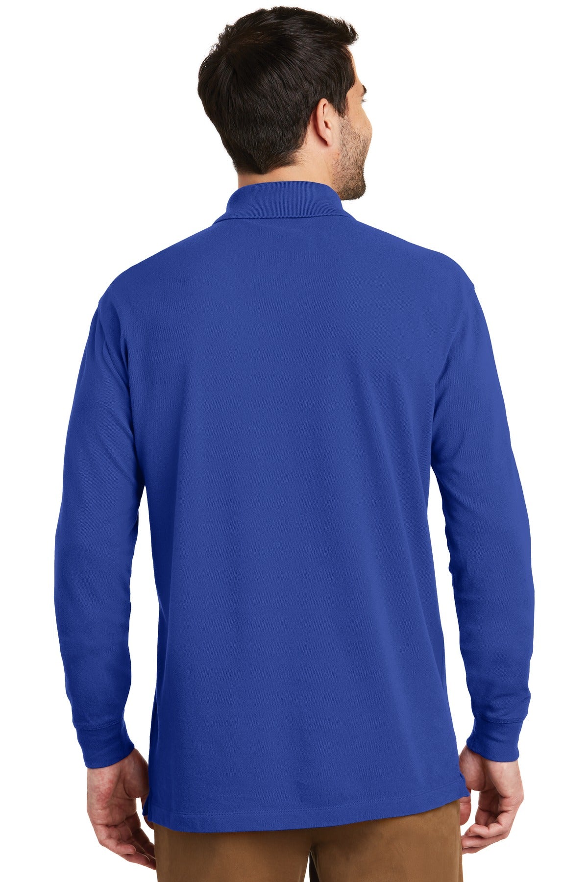 Port Authority EZCotton Long Sleeve Polo. K8000LS True Royal