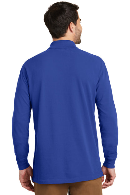 Port Authority EZCotton Long Sleeve Polo. K8000LS True Royal