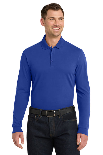 Port Authority EZCotton Long Sleeve Polo