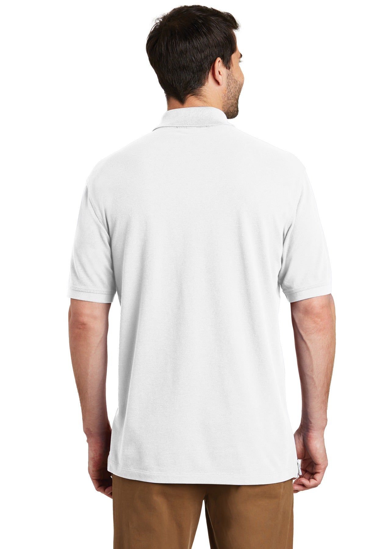 Port Authority EZCotton Polo. K8000 White