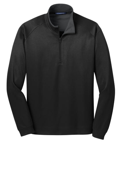 Port Authority Vertical Texture 1/4-Zip Pullover. K805 Black/ Iron Grey