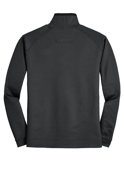 Port Authority Vertical Texture 1/4-Zip Pullover. K805 Iron Grey/ Black