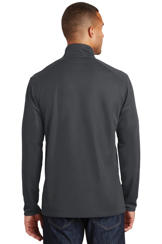 Port Authority Pinpoint Mesh 1/2-Zip. K806 Battleship Grey
