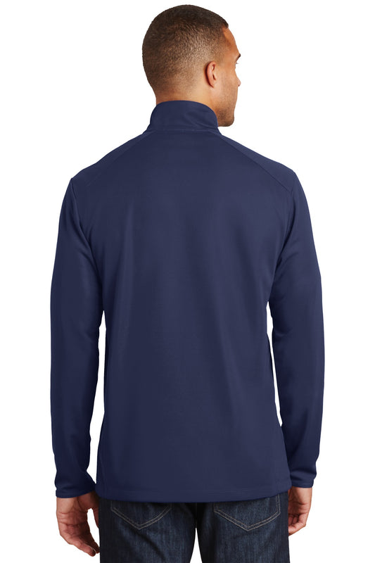 Port Authority Pinpoint Mesh 1/2-Zip. K806 True Navy