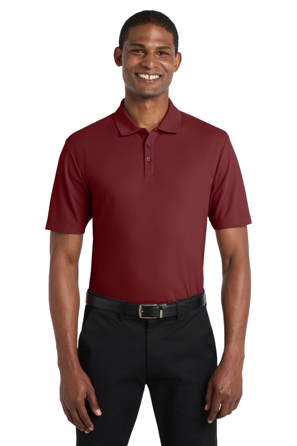 Port Authority  SuperPro React  Polo. K810 Burgundy