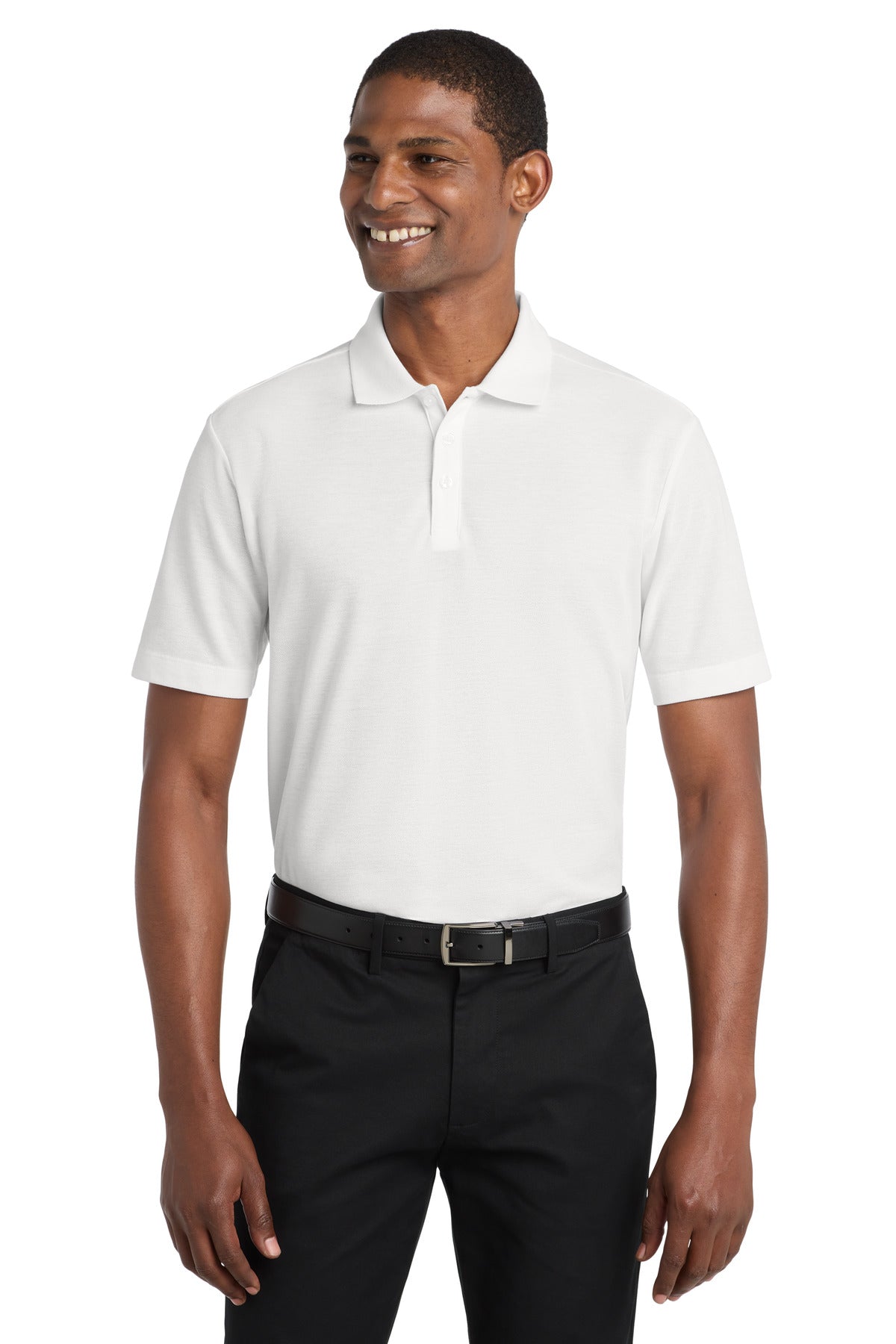 Port Authority  SuperPro React  Polo. K810 White