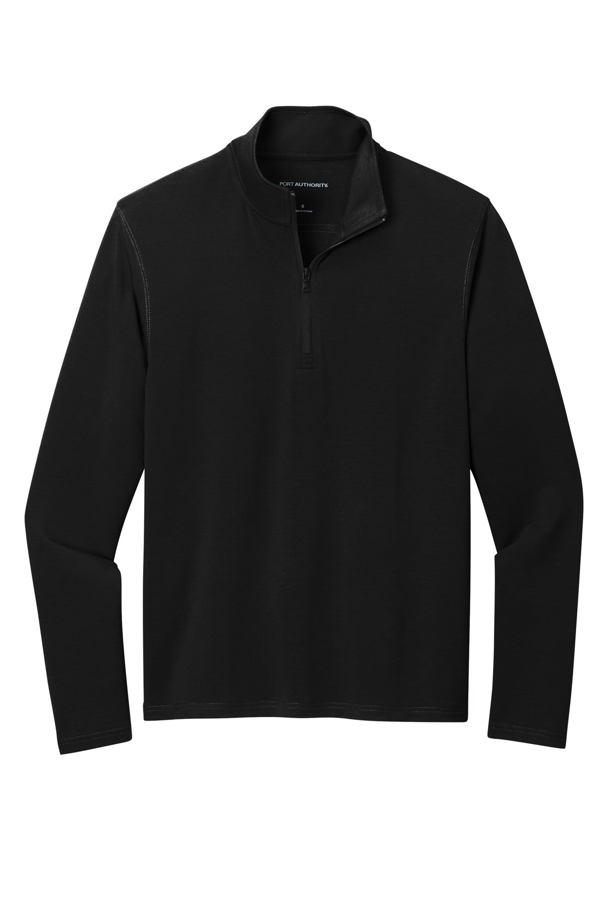 Port Authority Microterry 1/4-Zip Pullover K825 Deep Black