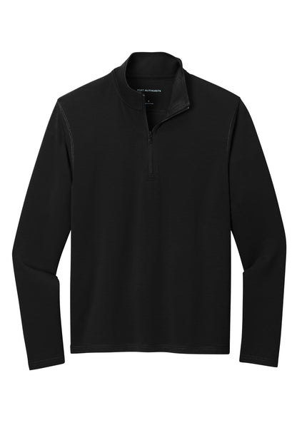 Port Authority Microterry 1/4-Zip Pullover K825 Deep Black