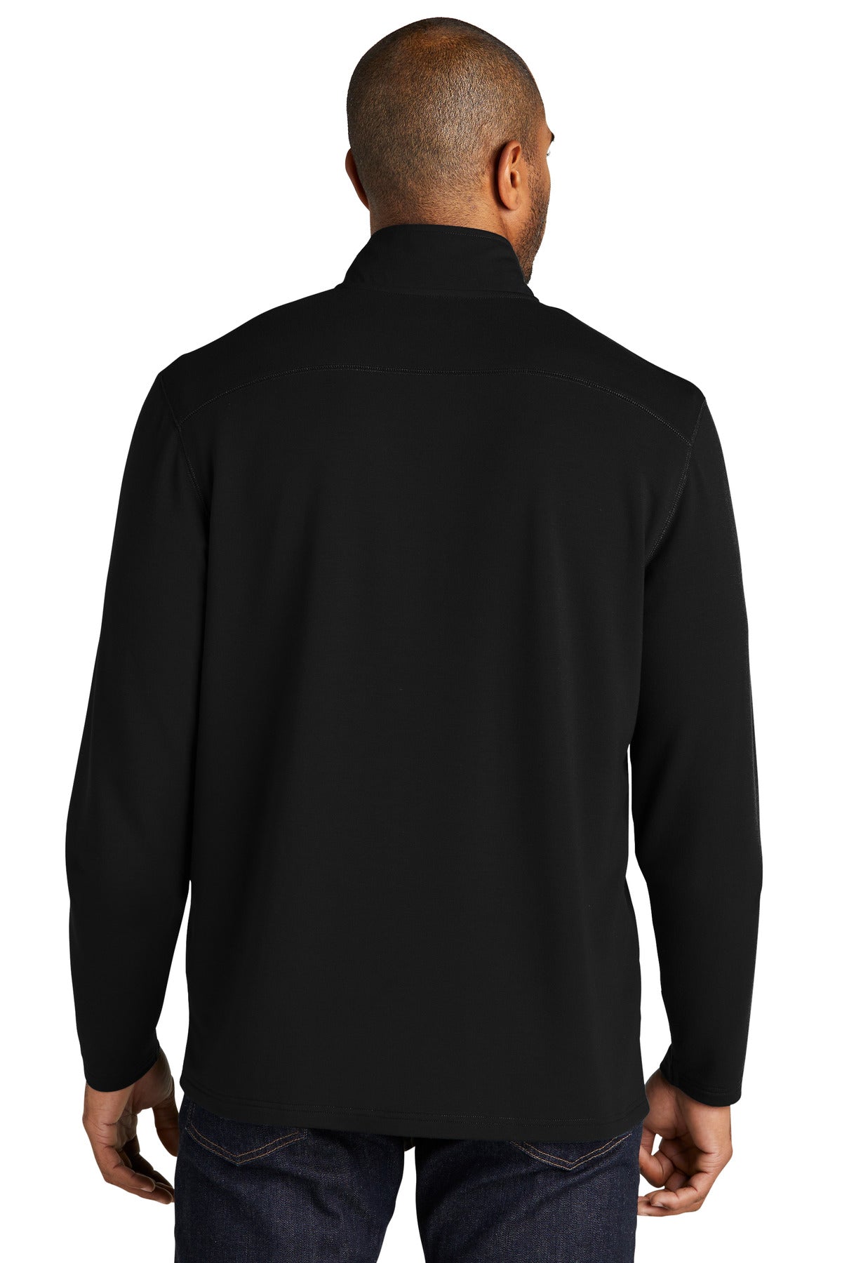 Port Authority Microterry 1/4-Zip Pullover K825 Deep Black