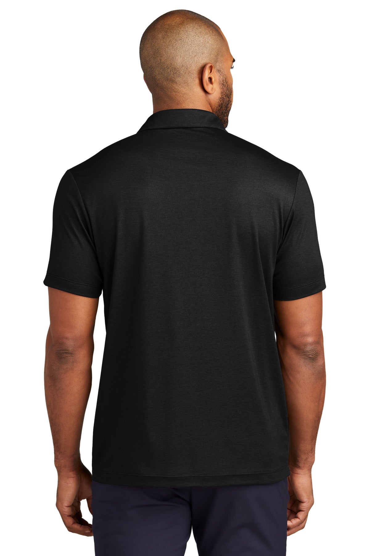 Port Authority Fine Pique Blend Polo K830 Black Heather