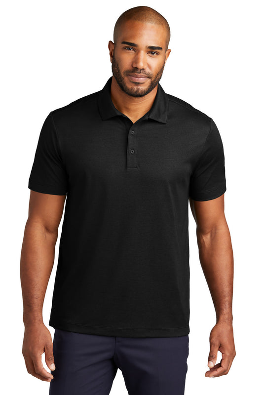 Port Authority Fine Pique Blend Polo K830 Black Heather
