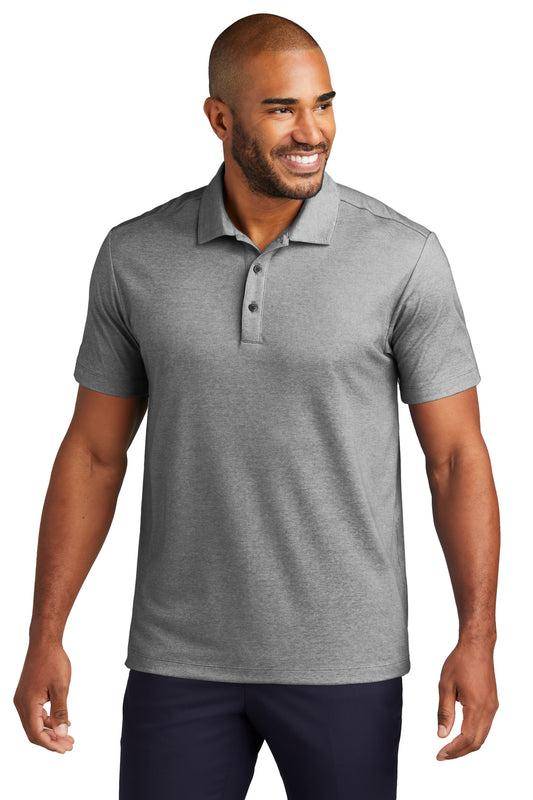 Port Authority Fine Pique Blend Polo K830 Charcoal Heather