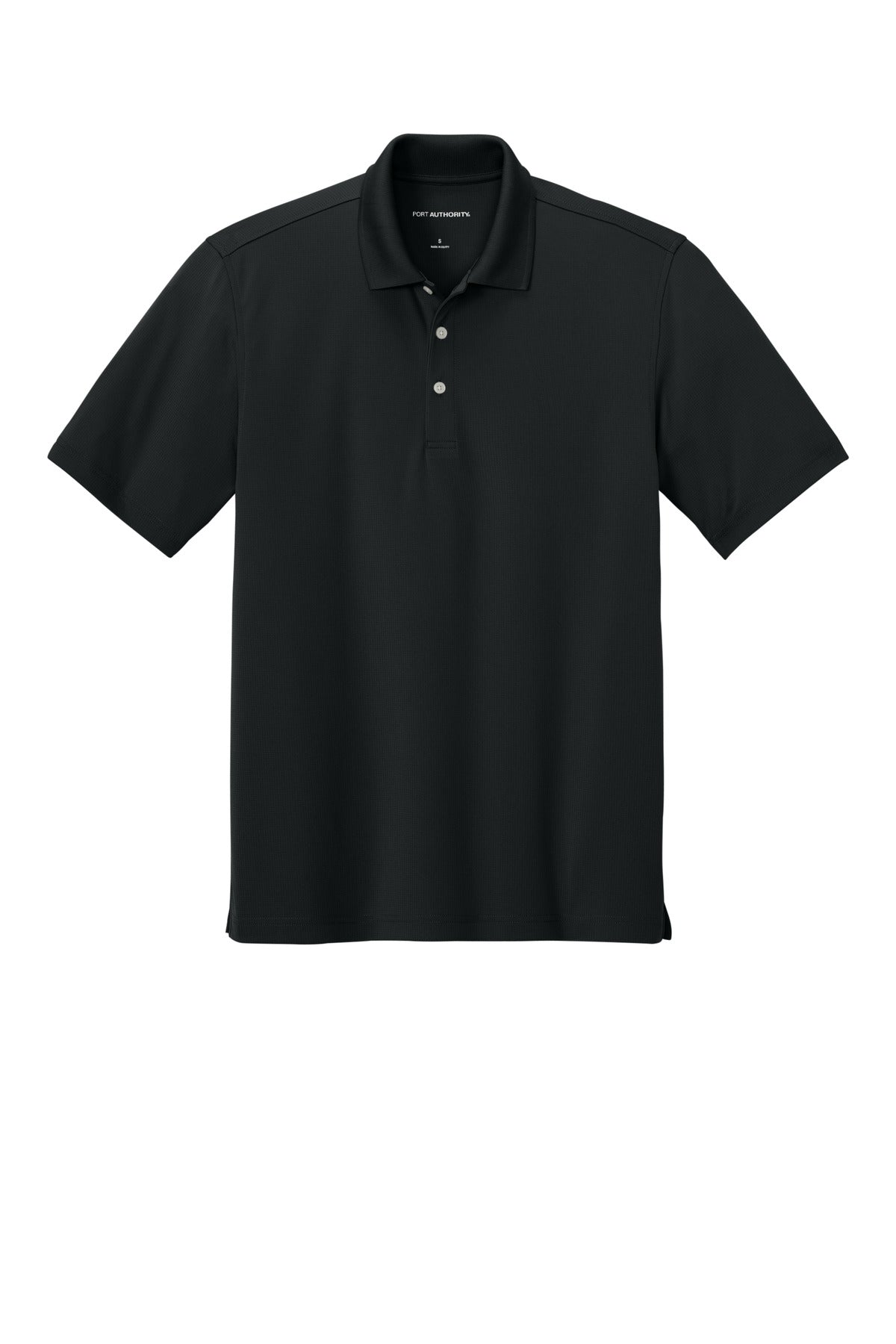 Port Authority Dry Zone Stain-Release Grid Polo K845 Deep Black