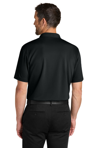 Port Authority Dry Zone Stain-Release Grid Polo K845 Deep Black