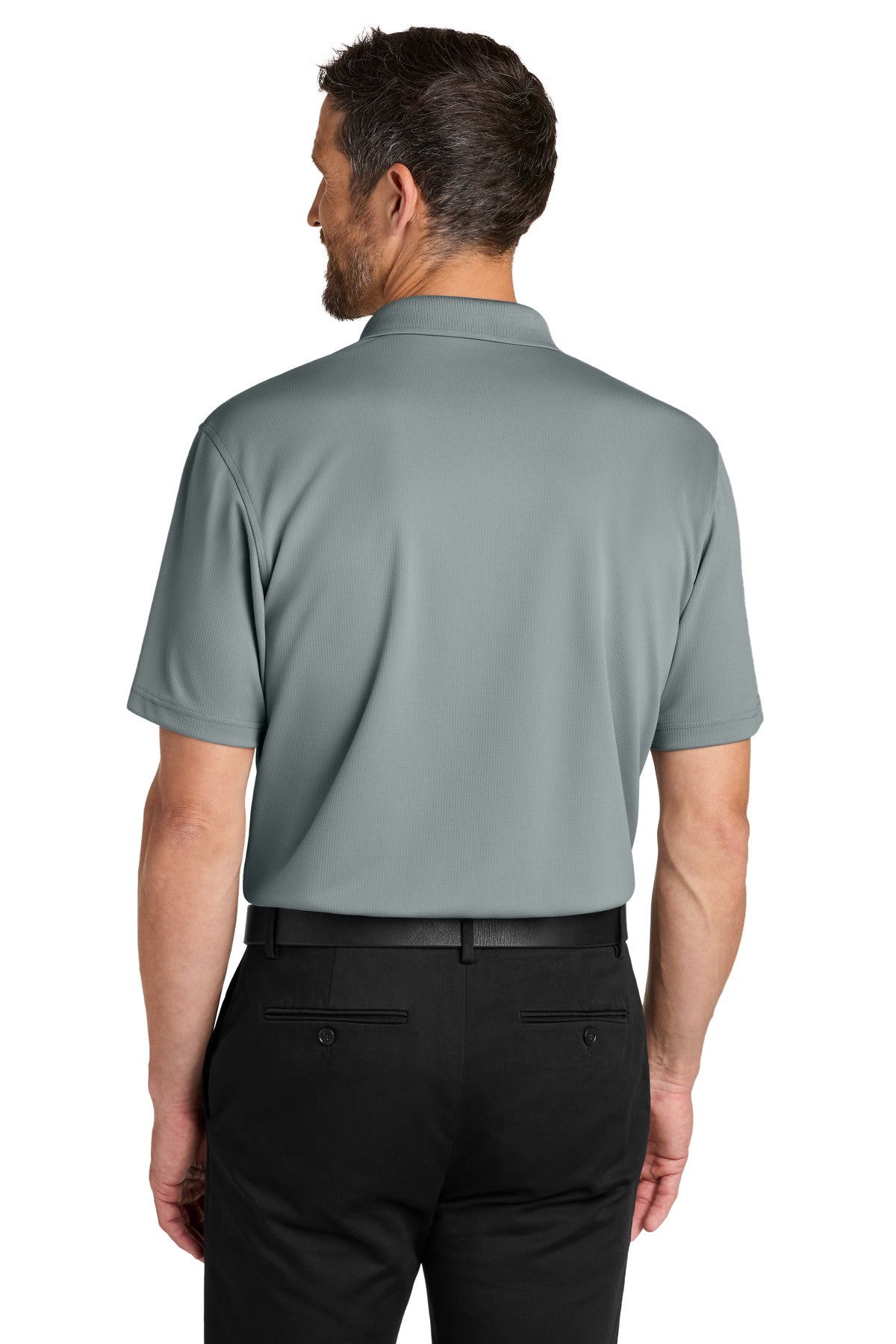 Port Authority Dry Zone Stain-Release Grid Polo K845 Light Sterling Grey