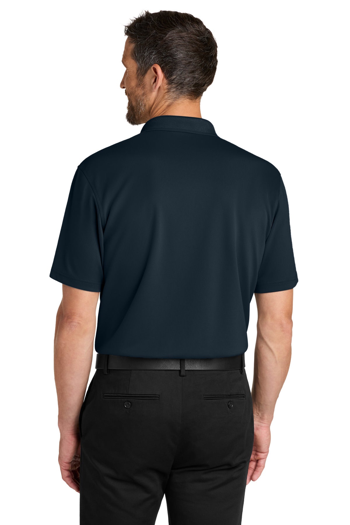 Port Authority Dry Zone Stain-Release Grid Polo K845 Night Navy