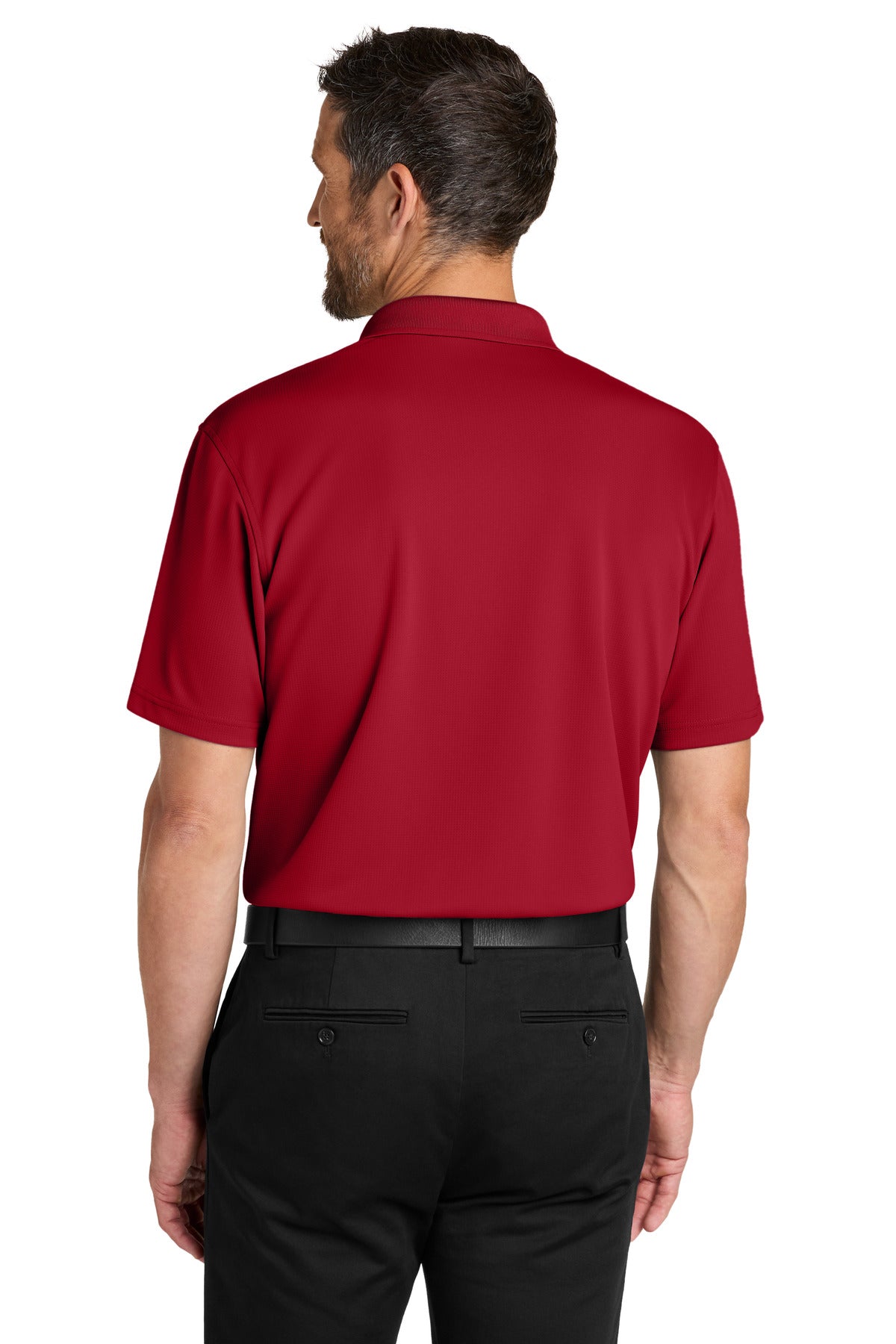 Port Authority Dry Zone Stain-Release Grid Polo K845 Rich Red