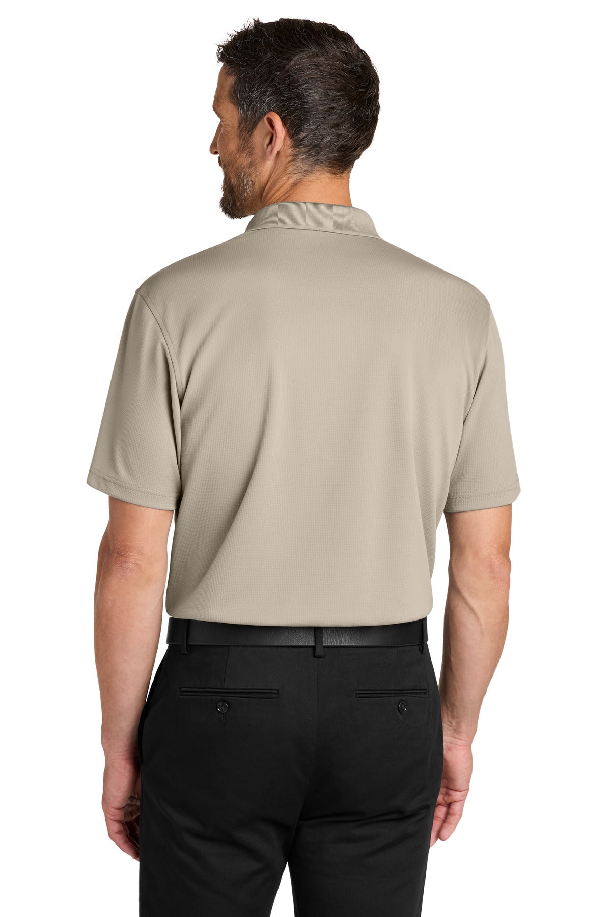 Port Authority Dry Zone Stain-Release Grid Polo K845 Sahara
