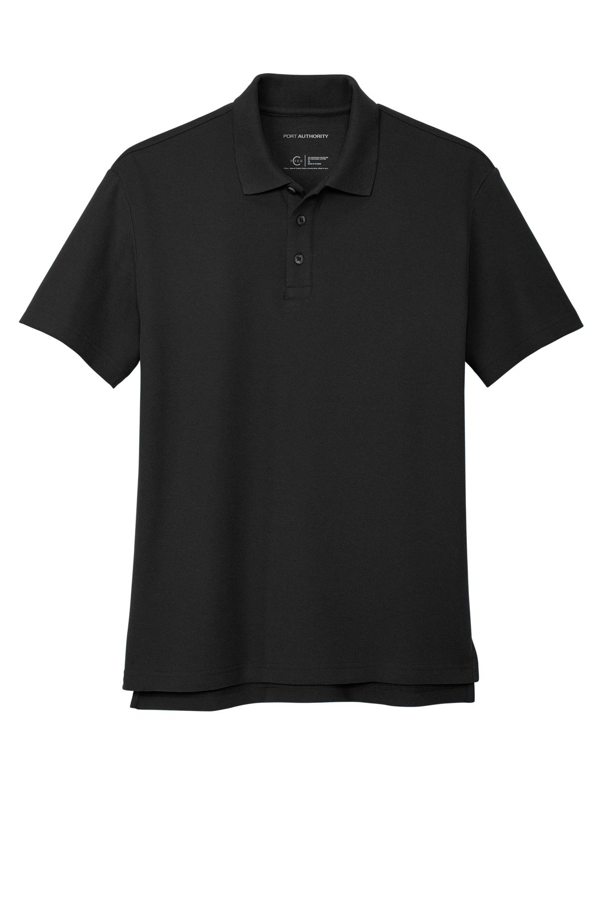 Port Authority C-FREE Cotton Blend Pique Polo K867 Black