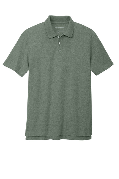 Port Authority C-FREE Cotton Blend Pique Polo K867 Dark Green Heather