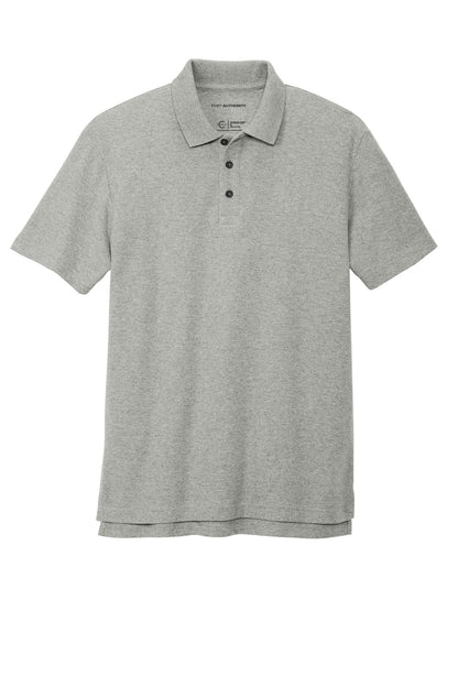 Port Authority C-FREE Cotton Blend Pique Polo K867 Deep Smoke Heather