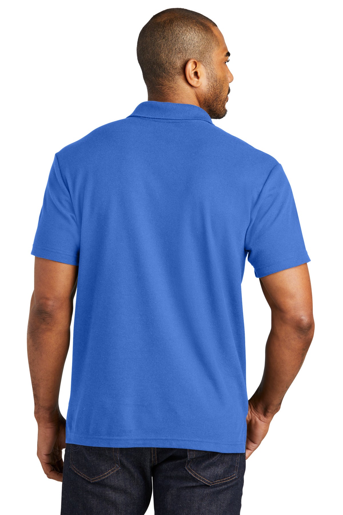 Port Authority C-FREE Cotton Blend Pique Polo K867 True Blue