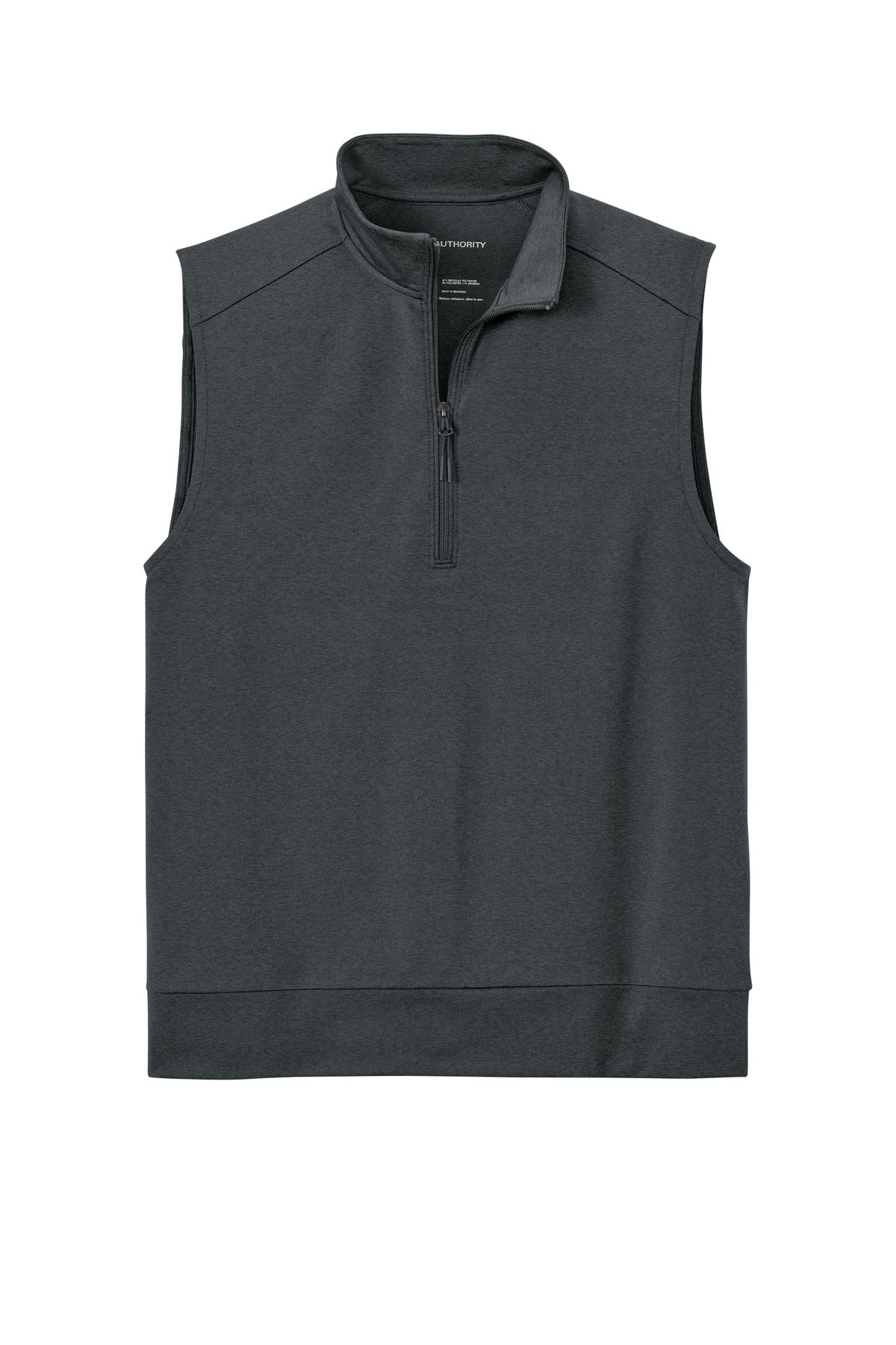 Port Authority C-FREE Double Knit 1/4-Zip Vest K880V Grey Steel Heather