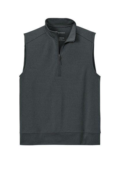 Port Authority C-FREE Double Knit 1/4-Zip Vest K880V Grey Steel Heather