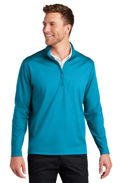 Port Authority C-FREE Double Knit 1/4-Zip K880 Parcel Blue