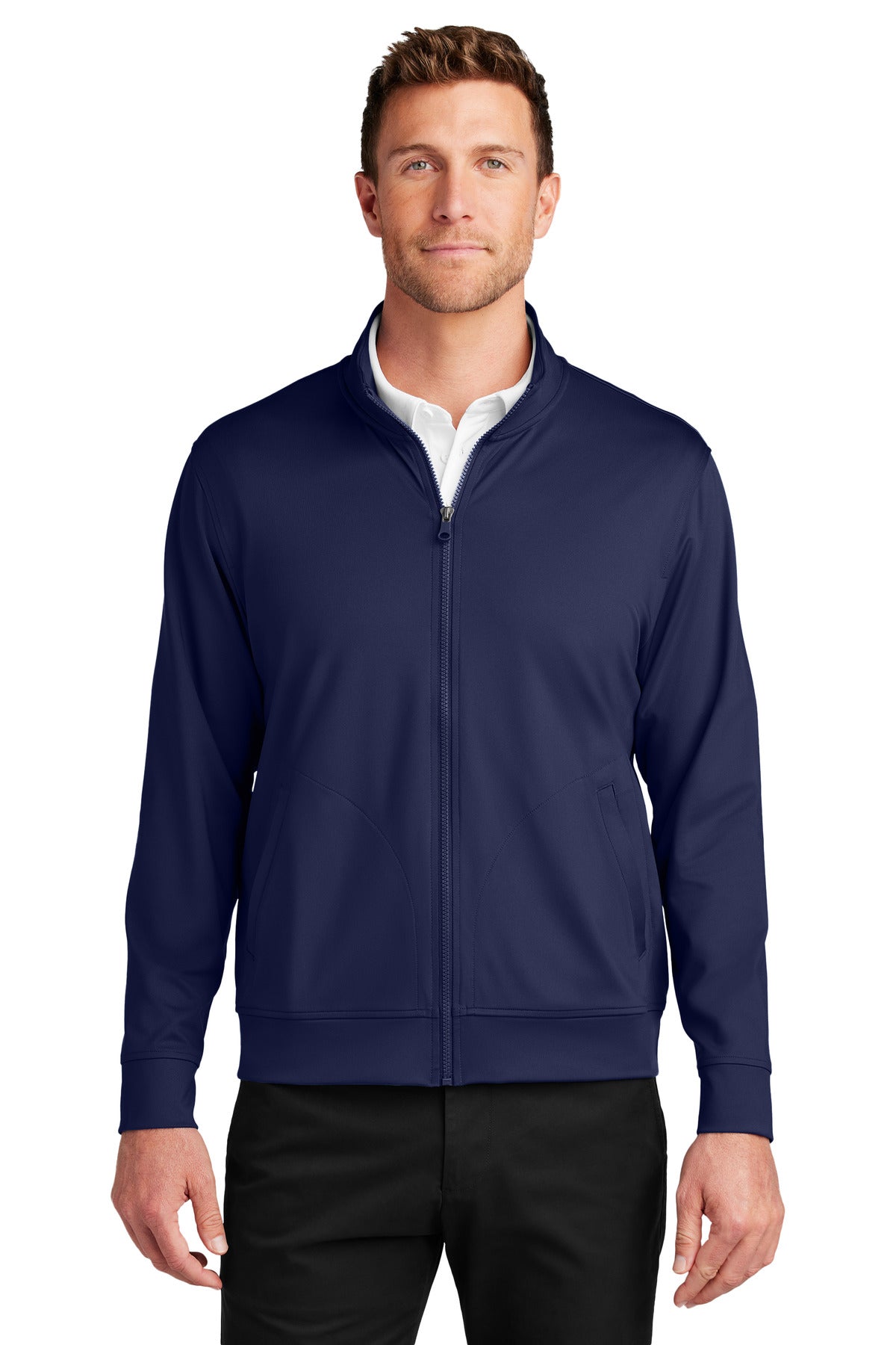 Port Authority C-FREE Double Knit Full-Zip K881 True Navy
