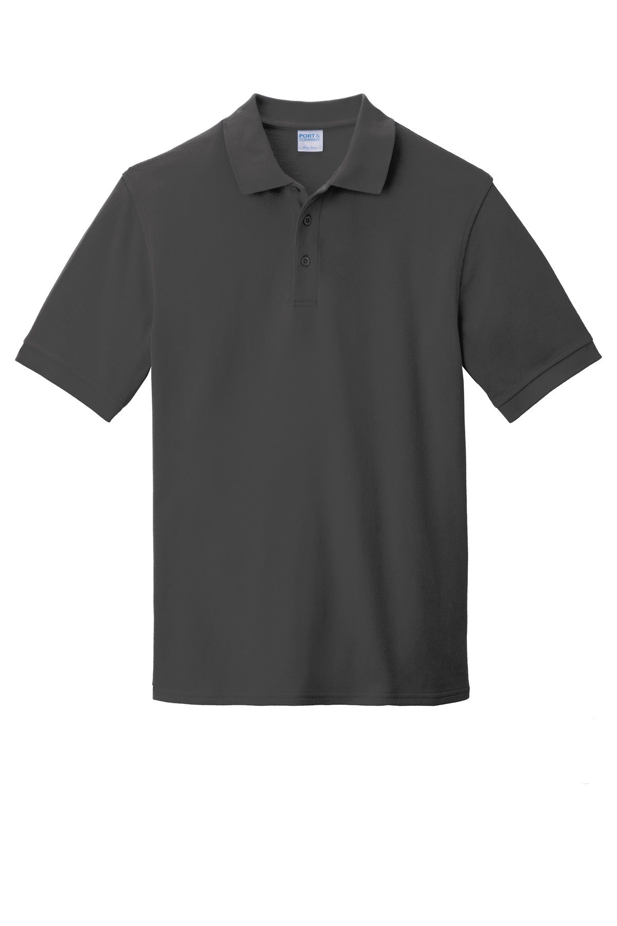Port & Company Combed Ring Spun Pique Polo. KP1500 Charcoal