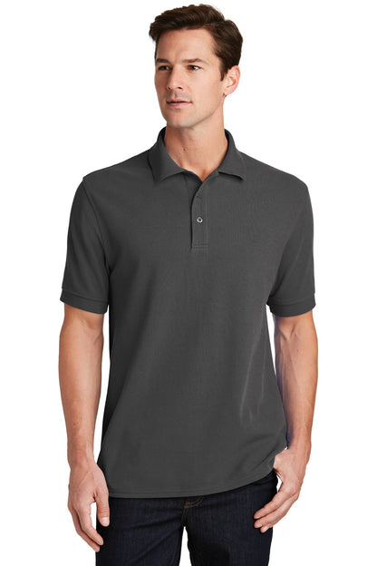 Port & Company Combed Ring Spun Pique Polo. KP1500 Charcoal