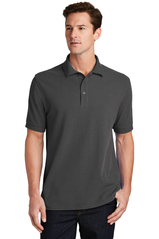 Port & Company Combed Ring Spun Pique Polo. KP1500 Charcoal