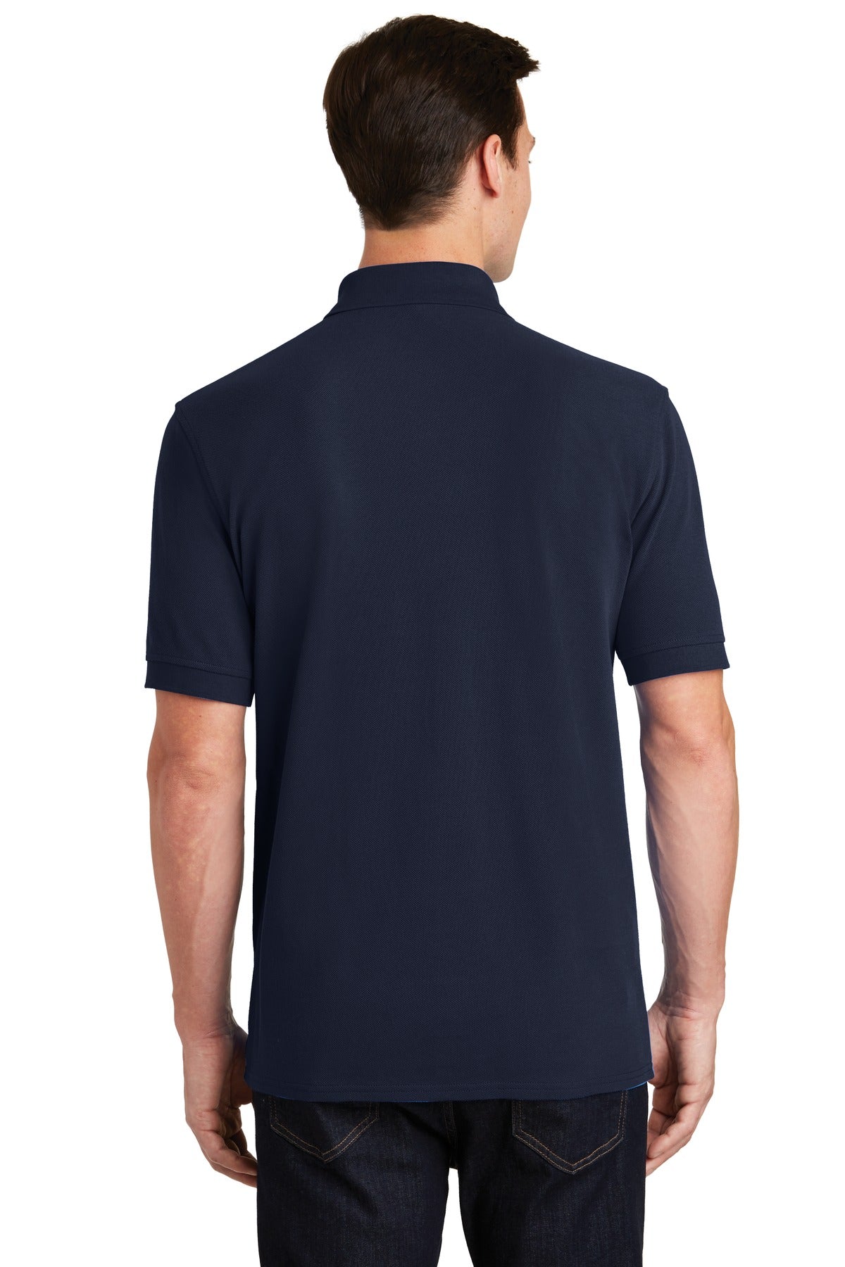 Port & Company Combed Ring Spun Pique Polo. KP1500 Deep Navy