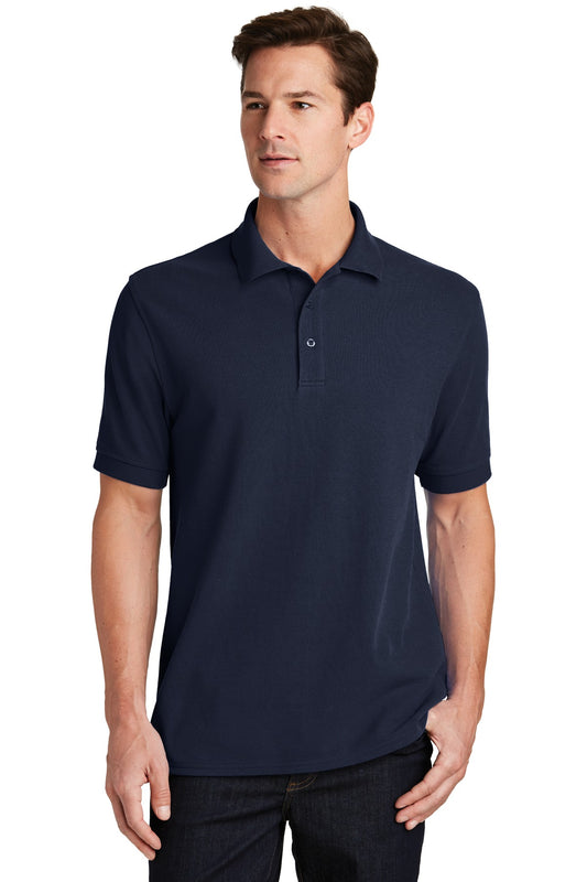 Port & Company Combed Ring Spun Pique Polo. KP1500 Deep Navy