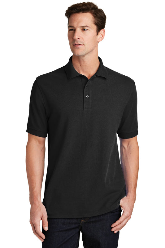 Port & Company Combed Ring Spun Pique Polo. KP1500 Jet Black