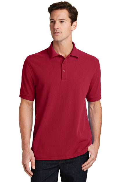 Port & Company Combed Ring Spun Pique Polo. KP1500 Red