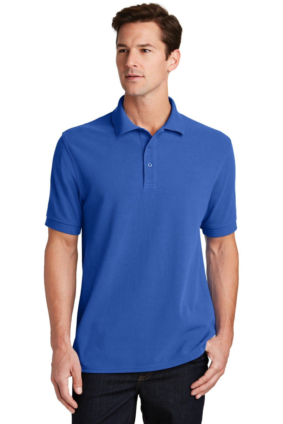 Port & Company Combed Ring Spun Pique Polo. KP1500 Royal