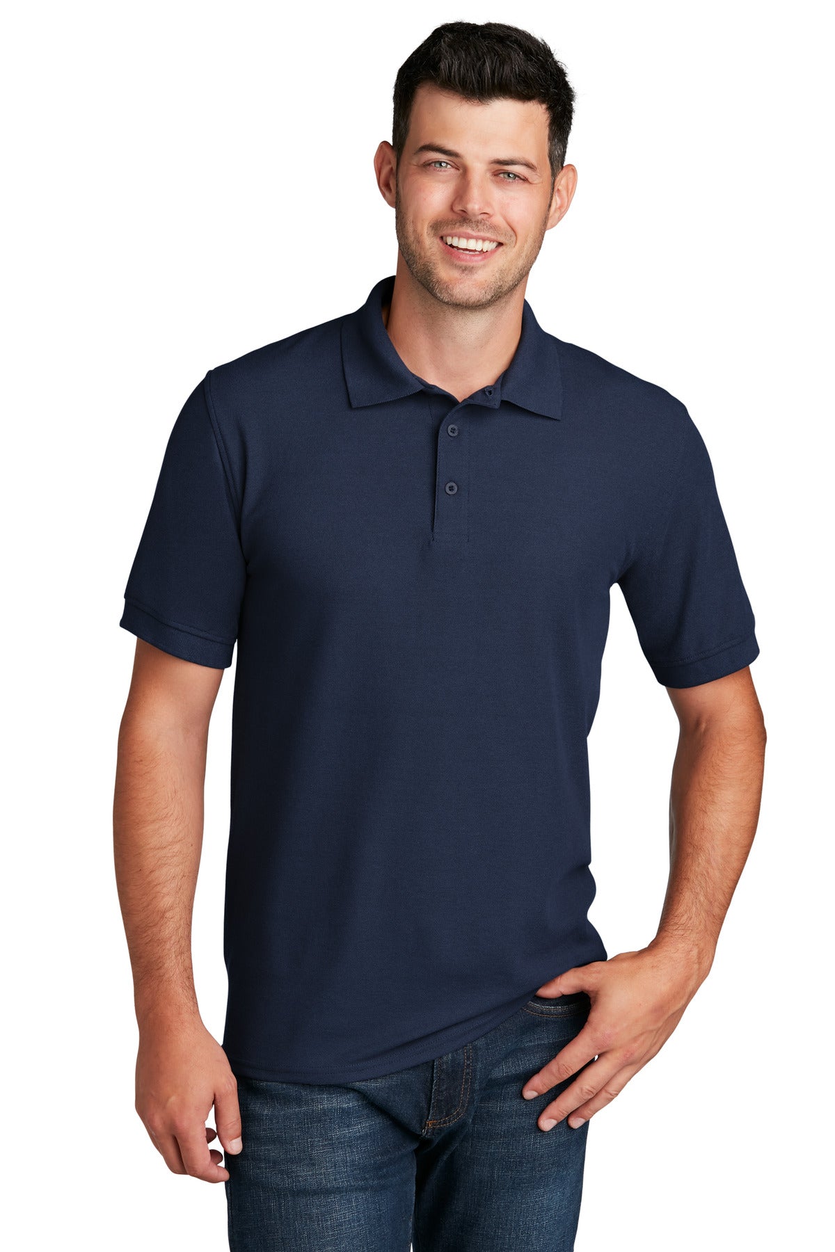 Port & Company Core Blend Pique Polo. KP155 Deep Navy