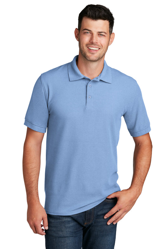 Port & Company Core Blend Pique Polo. KP155 Light Blue