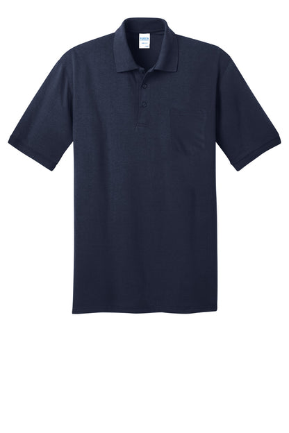 Port & Company Core Blend Jersey Knit Pocket Polo. KP55P Deep Navy