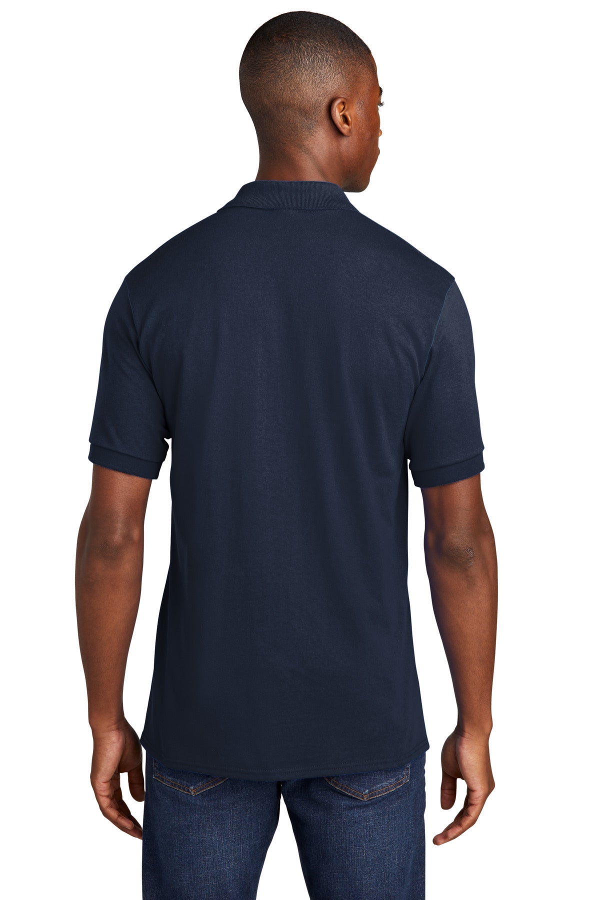 Port & Company Core Blend Jersey Knit Pocket Polo. KP55P Deep Navy
