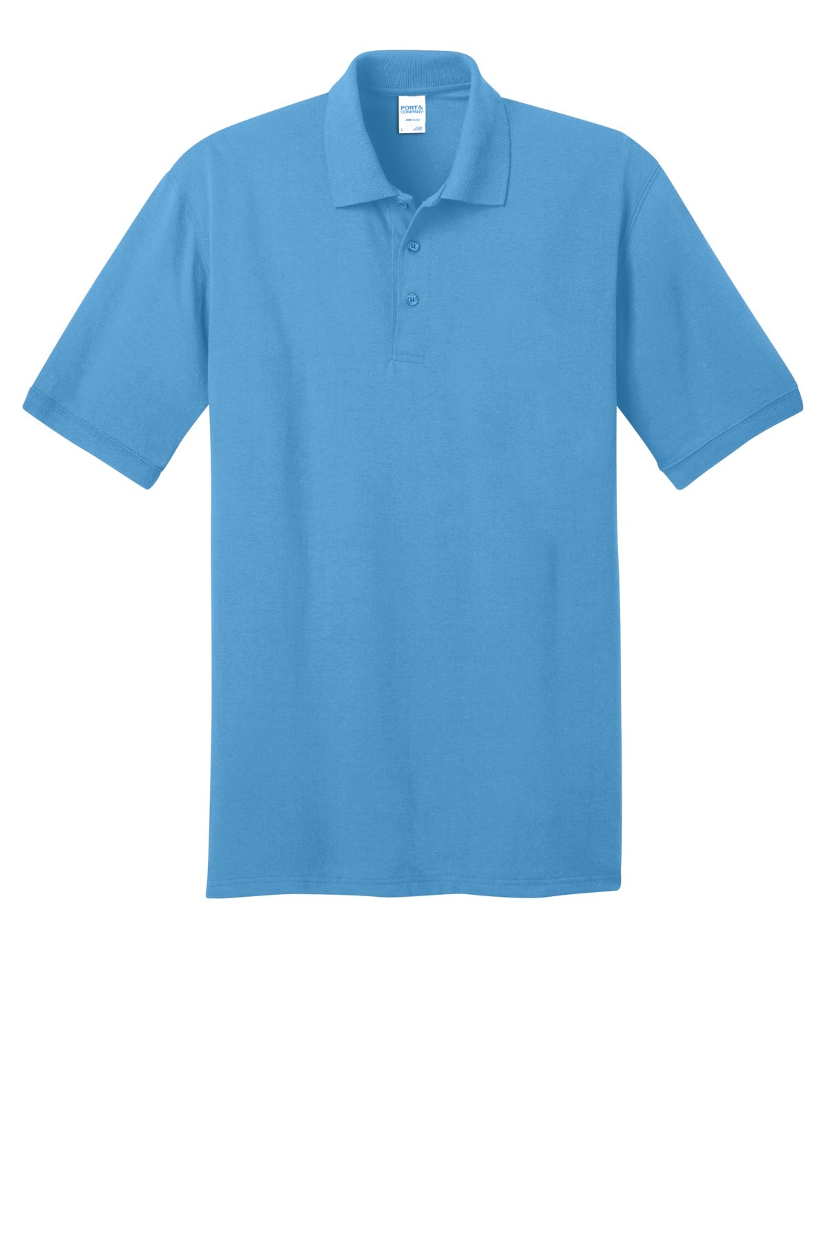 Port & Company Core Blend Jersey Knit Polo. KP55 Aquatic Blue