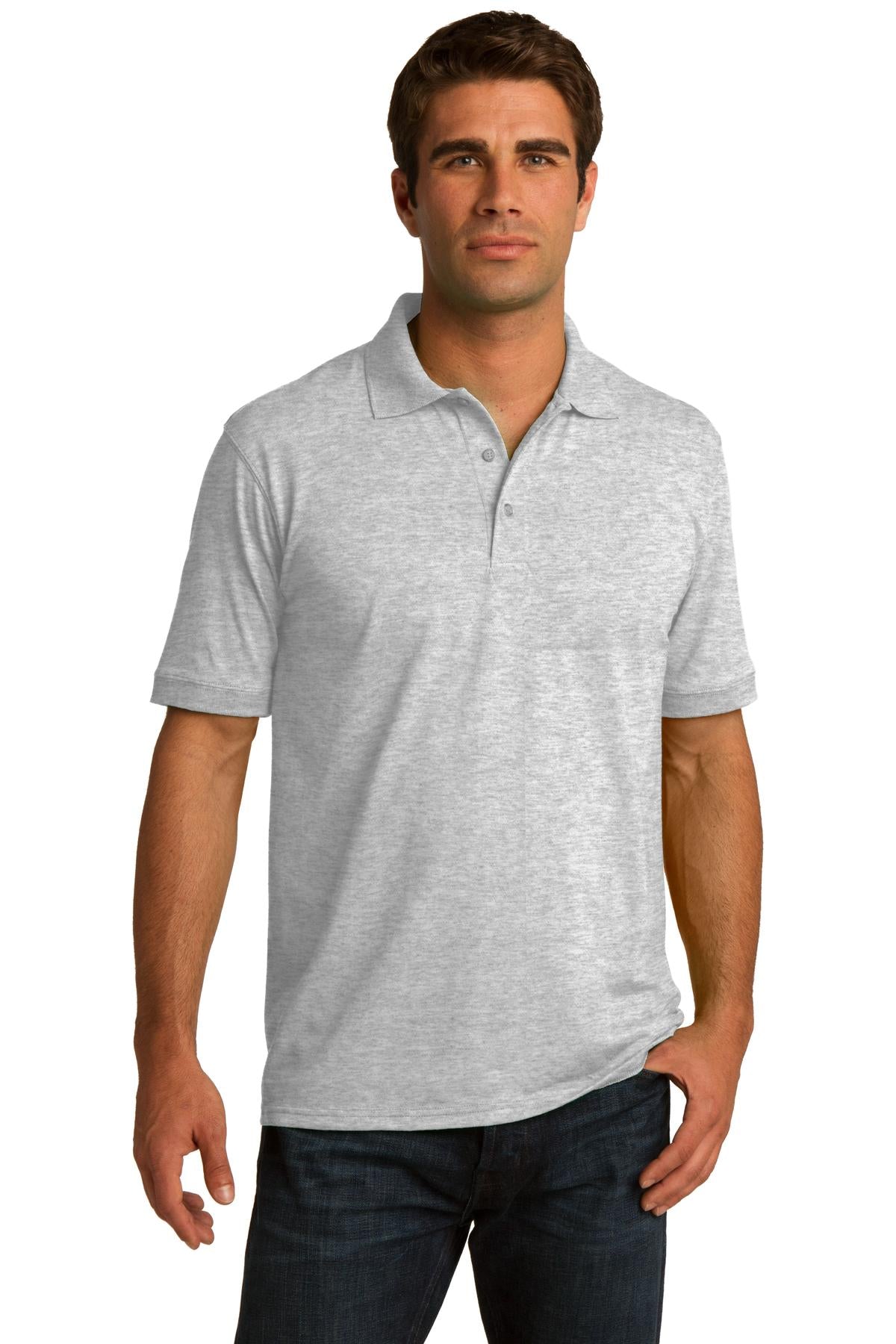 Port & Company Core Blend Jersey Knit Polo. KP55 Ash
