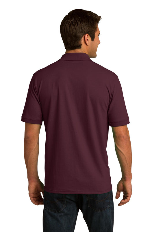 Port & Company Tall Core Blend Jersey Knit Polo. KP55T Athletic Maroon Tall