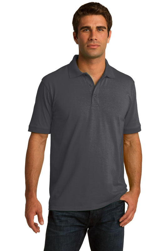 Port & Company Tall Core Blend Jersey Knit Polo. KP55T Charcoal Tall