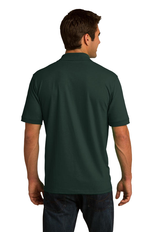 Port & Company Tall Core Blend Jersey Knit Polo. KP55T Dark Green Tall