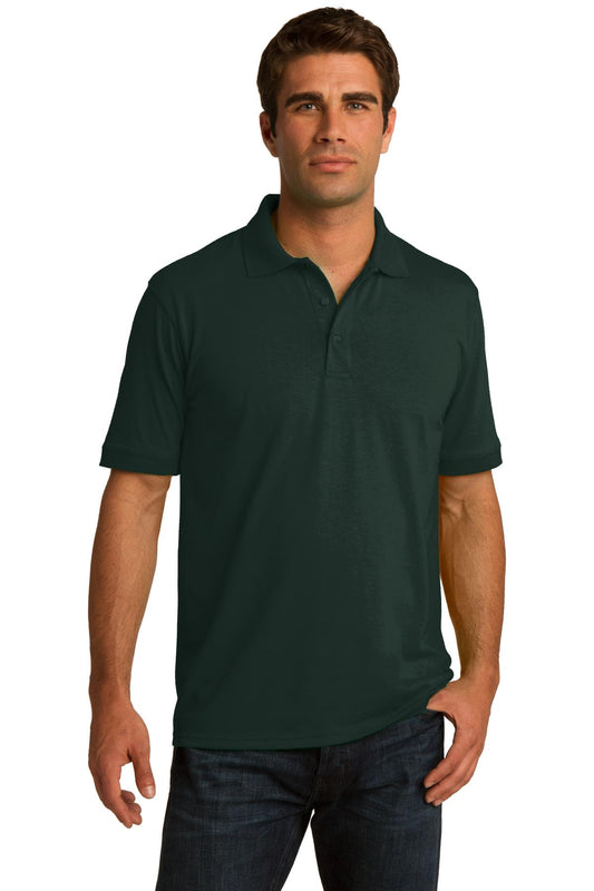 Port & Company Tall Core Blend Jersey Knit Polo. KP55T Dark Green Tall